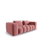 Canapé modulaire velours Verona 3 places flamant - 200x85x70 cm