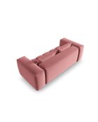 Canapé modulaire velours Verona 3 places flamant - 200x85x70 cm