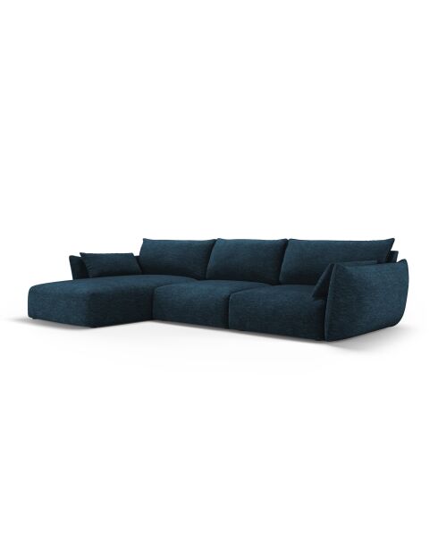 Matera 4-Sitzer-Ecksofa links königsblau - 308x171x85 cm