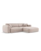 Divano angolare destro beige Nolio 4 posti - 235x170x72 cm