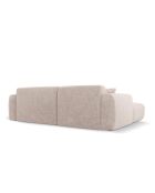 Divano angolare destro beige Nolio 4 posti - 235x170x72 cm