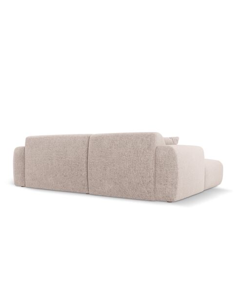 Divano angolare destro beige Nolio 4 posti - 235x170x72 cm