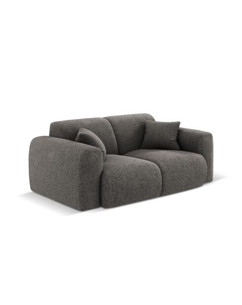 Canapé Nolio 2 places gris - 170x95x72 cm