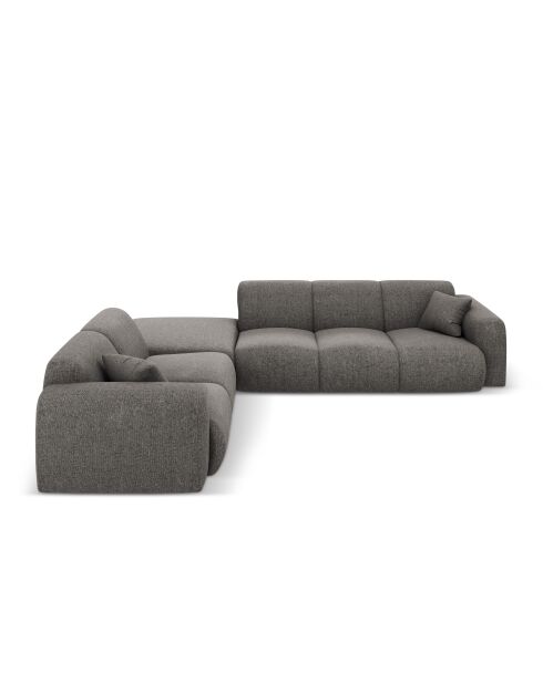 Sofá angular izquierdo gris de 4 plazas Nolio - 315x250x72 cm