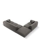 Sofá angular izquierdo gris de 4 plazas Nolio - 315x250x72 cm