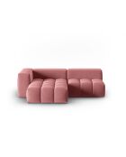 Verona Flamant 3-Sitzer, modulares Ecksofa aus Samt, links, 205 x 145 x 70 cm