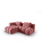 Verona Flamant 3-Sitzer, modulares Ecksofa aus Samt, links, 205 x 145 x 70 cm