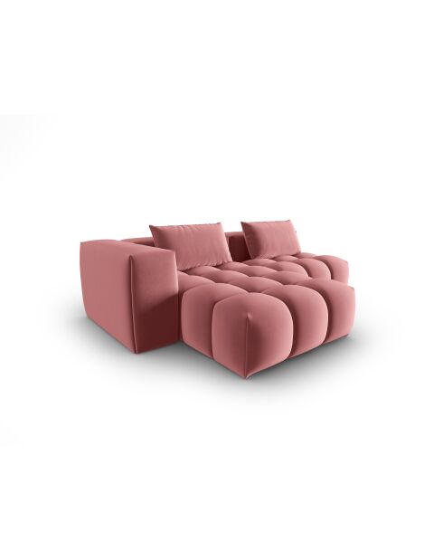 Verona Flamant 3-Sitzer, modulares Ecksofa aus Samt, links, 205 x 145 x 70 cm