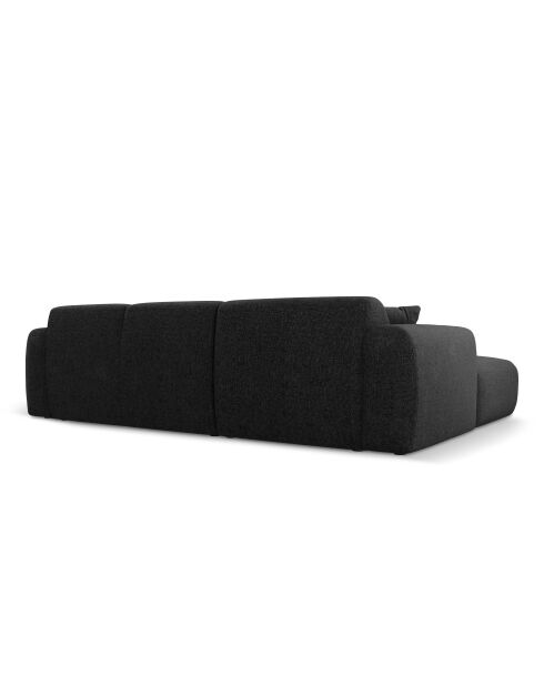 Nolio 4-Sitzer schwarzes rechtes Ecksofa - 260x170x72 cm