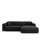 Nolio 4-Sitzer-Ecksofa, schwarz, rechts, 235 x 170 x 72 cm