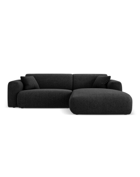 Nolio 4-Sitzer-Ecksofa, schwarz, rechts, 235 x 170 x 72 cm