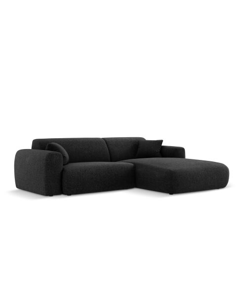 Nolio 4-Sitzer-Ecksofa, schwarz, rechts, 235 x 170 x 72 cm