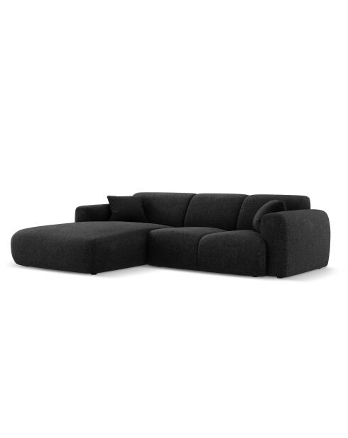 Nolio 4-Sitzer-Ecksofa, schwarz, links, 260 x 170 x 72 cm