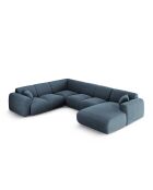 Nolio 6-Sitzer-Ecksofa, links, offen, mit Panoramablick, 342 x 252 x 72 cm, Königsblau
