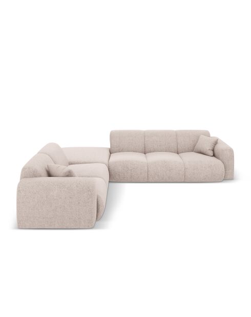 Nolio 4-Sitzer-Ecksofa, beigefarben, links, 315 x 250 x 72 cm