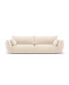 Canapé Matera 3 places beige clair - 208x110x85 cm