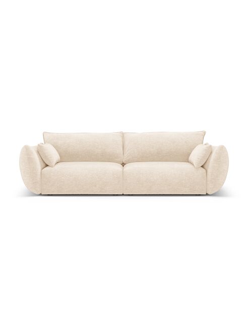 Canapé Matera 3 places beige clair - 208x110x85 cm