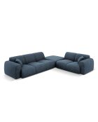 Divano angolare destro blu royal 4 posti Nolio - 315x250x72 cm