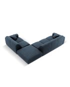 Divano angolare destro blu royal 4 posti Nolio - 315x250x72 cm