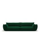 Matera 4-Sitzer-Sofa aus Samt flaschengrün - 248x110x85 cm