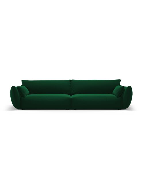Matera 4-Sitzer-Sofa aus Samt flaschengrün - 248x110x85 cm