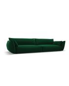 Matera 4-Sitzer-Sofa aus Samt flaschengrün - 248x110x85 cm