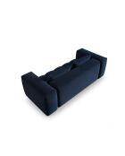 Canapé modulaire velours Verona 3 places bleu roi - 200x85x70 cm