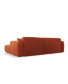 Nolio 4-zits hoekbank links terracotta - 235x170x72 cm