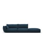 Divano dritto Matera 4 posti blu royal - 264x110x85 cm