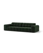 Chicago 4-Sitzer-Sofa aus Samt flaschengrün - 252x102x78 cm