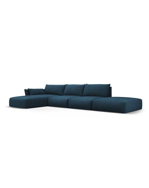 Matera 5-Sitzer-Ecksofa links königsblau - 364x171x85 cm