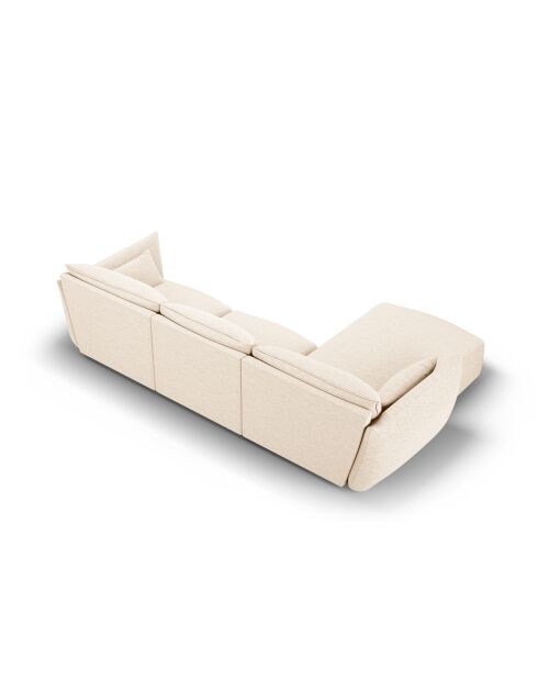 Matera 4-zits lichtbeige hoekbank links - 308x171x85 cm