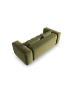 Canapé modulaire velours Verona 3 places vert clair - 200x85x70 cm