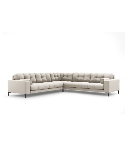 Symmetrisches 6-Sitzer-Ecksofa Bali, beigefarben, 256 x 256 x 75 cm