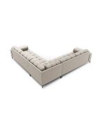 Symmetrisches 6-Sitzer-Ecksofa Bali, beigefarben, 256 x 256 x 75 cm