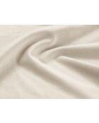 Panoramische hoekbank (rechterzijde) fluweel Chicago 7-zits lichtbeige - 375x263x78 cm