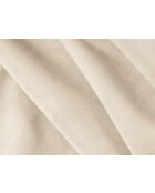 Panoramische hoekbank (rechterzijde) fluweel Chicago 7-zits lichtbeige - 375x263x78 cm