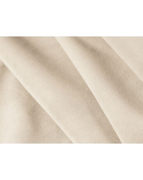 Panoramische hoekbank (rechterzijde) fluweel Chicago 7-zits lichtbeige - 375x263x78 cm