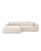 Nolio 4-zits lichtbeige linkerhoekbank - 235x170x72 cm