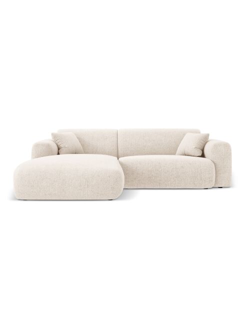 Nolio 4-zits lichtbeige linkerhoekbank - 235x170x72 cm