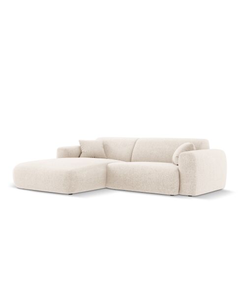 Nolio 4-zits lichtbeige linkerhoekbank - 235x170x72 cm