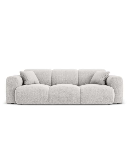 Canapé Nolio 3 places gris clair - 235x95x72 cm