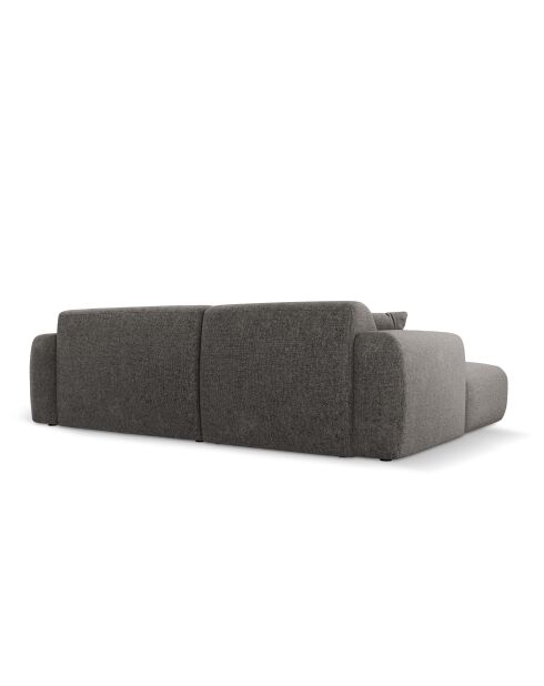 Sofá esquinero derecho gris de 4 plazas Nolio - 235x170x72 cm