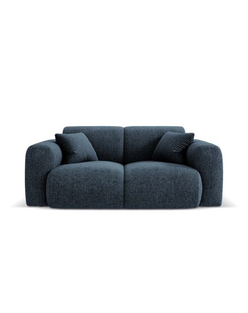 Canapé Nolio 2 places bleu roi - 170x95x72 cm