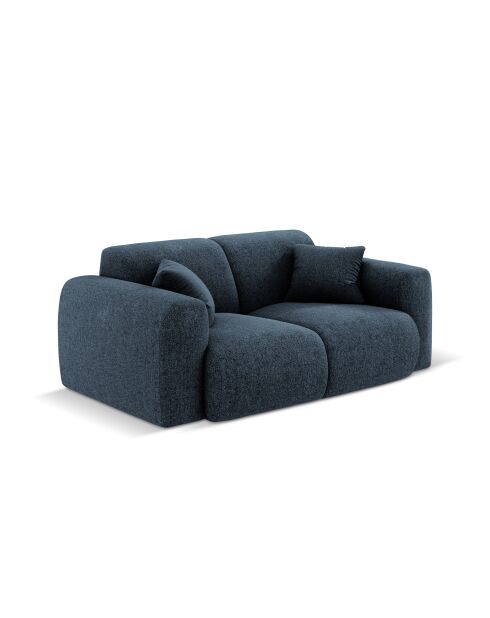Canapé Nolio 2 places bleu roi - 170x95x72 cm