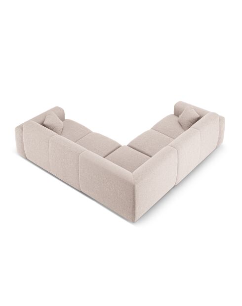 Nolio 5-zits beige symmetrische hoekbank - 252x252x72 cm