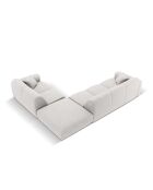 Nolio 4-Sitzer hellgraues rechtes Ecksofa - 315x250x72 cm