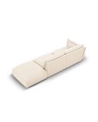 Matera hellbeiges gerades 4-Sitzer-Sofa - 264 x 110 x 85 cm