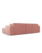 Canapé d'angle gauche Nolio 4 places rose - 260x170x72 cm