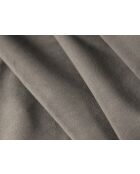 Chicago Ecksofa aus hellgrauem, symmetrischem Samt, 285 x 285 x 78 cm